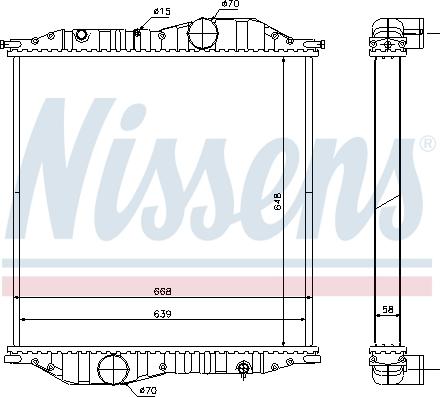 Nissens 625502 - Jäähdytin,moottorin jäähdytys inparts.fi