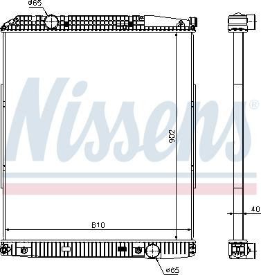 Nissens 626530 - Jäähdytin,moottorin jäähdytys inparts.fi