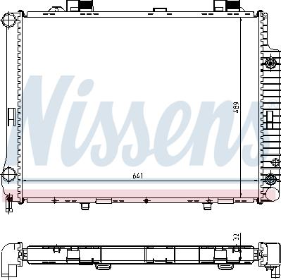 Nissens 62666A - Jäähdytin,moottorin jäähdytys inparts.fi