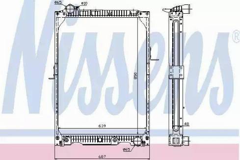 Nissens 62623A - Jäähdytin,moottorin jäähdytys inparts.fi