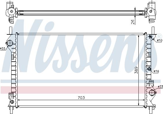 Nissens 62021A - Jäähdytin,moottorin jäähdytys inparts.fi