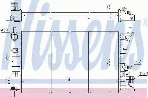 Nissens 62162 - Jäähdytin,moottorin jäähdytys inparts.fi