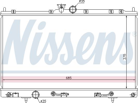 Nissens 62894 - Jäähdytin,moottorin jäähdytys inparts.fi