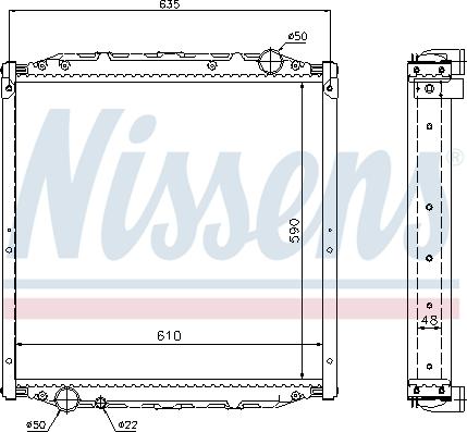 Nissens 62880A - Jäähdytin,moottorin jäähdytys inparts.fi