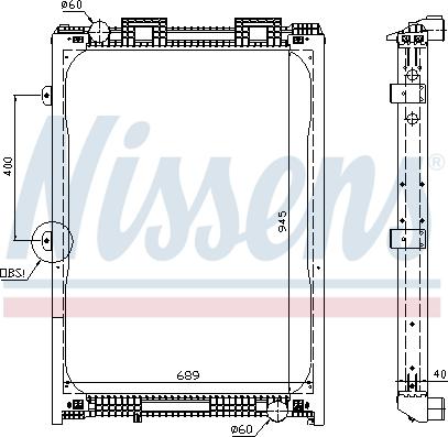 Nissens 62870A - Jäähdytin,moottorin jäähdytys inparts.fi