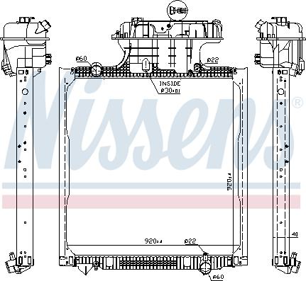 Nissens 62873 - Jäähdytin,moottorin jäähdytys inparts.fi