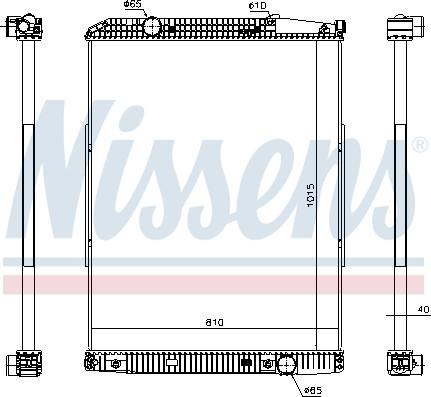 Nissens 627910 - Jäähdytin,moottorin jäähdytys inparts.fi