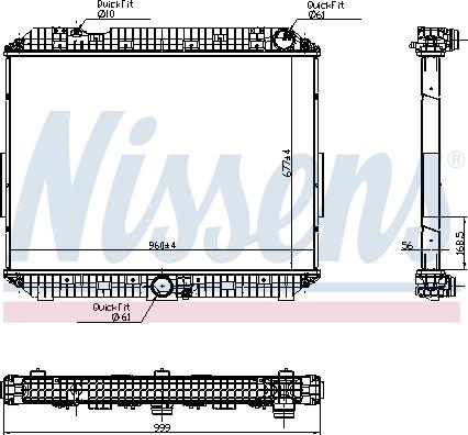 Nissens 6270030 - Jäähdytin,moottorin jäähdytys inparts.fi