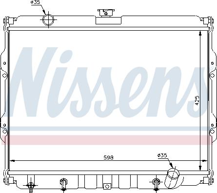 Nissens 67047 - Jäähdytin,moottorin jäähdytys inparts.fi