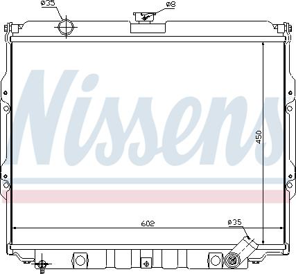 Nissens 67021 - Jäähdytin,moottorin jäähdytys inparts.fi