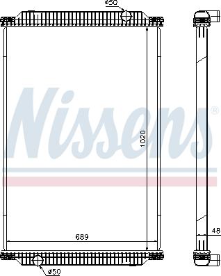 Nissens 67196 - Jäähdytin,moottorin jäähdytys inparts.fi