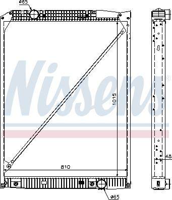 Nissens 67189 - Jäähdytin,moottorin jäähdytys inparts.fi