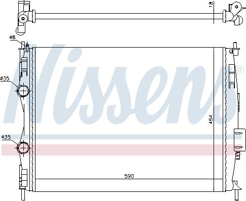 Nissens 692778 - Jäähdytin,moottorin jäähdytys inparts.fi