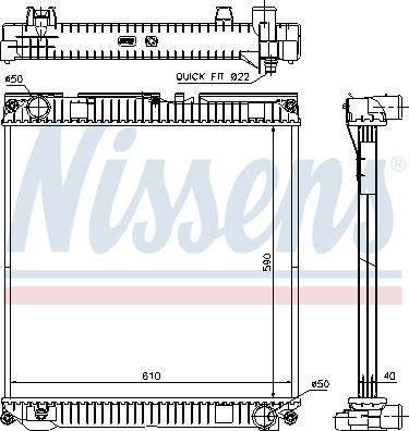 Nissens 67224A - Jäähdytin,moottorin jäähdytys inparts.fi