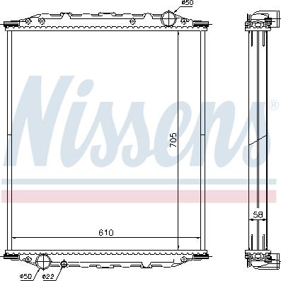 Nissens 672200 - Jäähdytin,moottorin jäähdytys inparts.fi