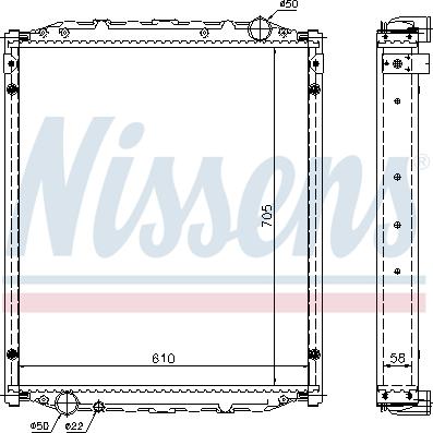 Nissens 67220A - Jäähdytin,moottorin jäähdytys inparts.fi