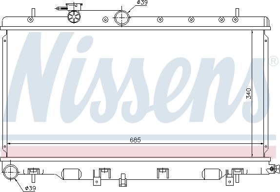 Nissens 67709 - Jäähdytin,moottorin jäähdytys inparts.fi