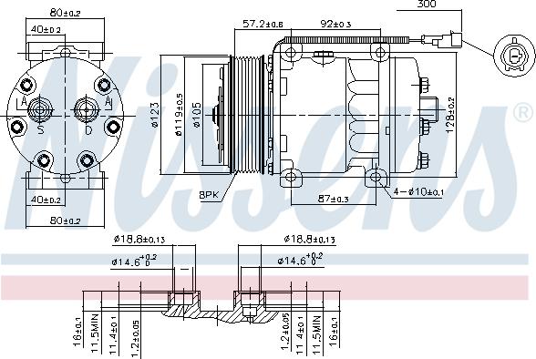 Nissens 89416 - Kompressori, ilmastointilaite inparts.fi