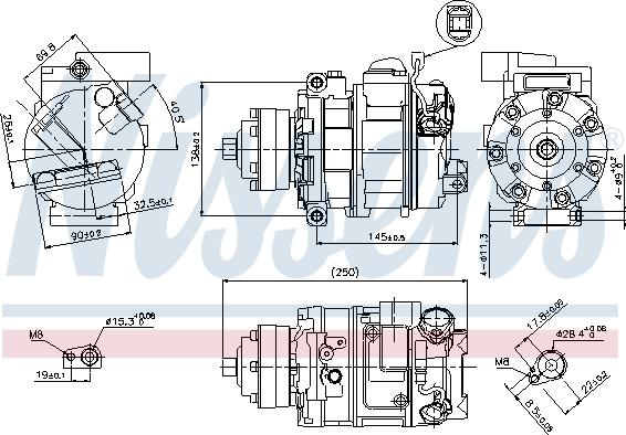 Nissens 89418 - Kompressori, ilmastointilaite inparts.fi