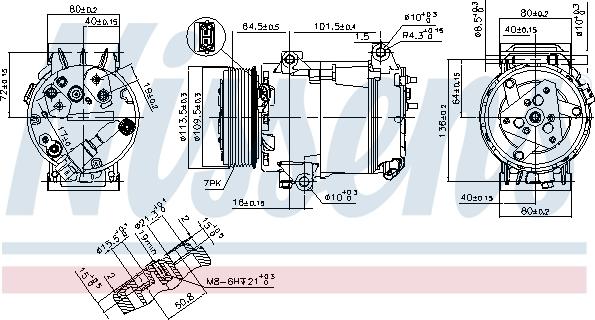 Nissens 89481 - Kompressori, ilmastointilaite inparts.fi