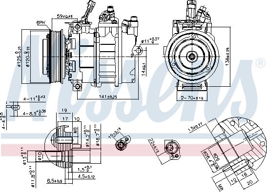 Nissens 89488 - Kompressori, ilmastointilaite inparts.fi