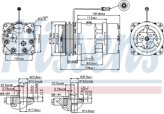 Nissens 89439 - Kompressori, ilmastointilaite inparts.fi