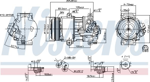 Nissens 89479 - Kompressori, ilmastointilaite inparts.fi