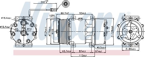 Nissens 89474 - Kompressori, ilmastointilaite inparts.fi