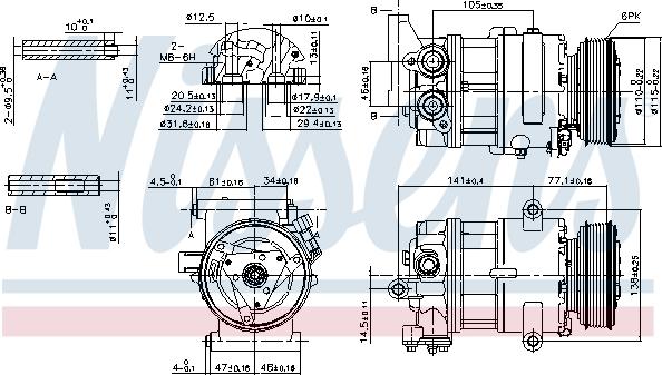 Nissens 89590 - Kompressori, ilmastointilaite inparts.fi