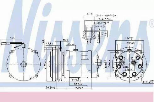 Nissens 89521 - Kompressori, ilmastointilaite inparts.fi