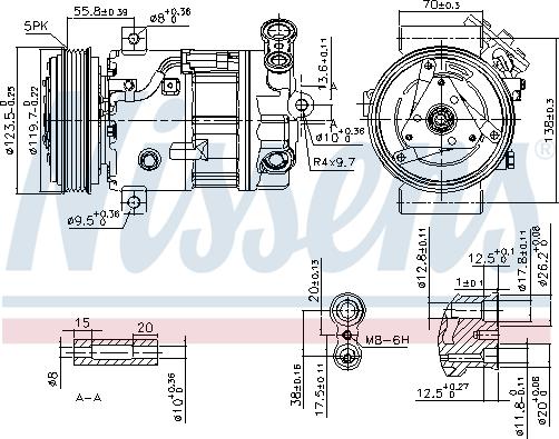 Nissens 89577 - Kompressori, ilmastointilaite inparts.fi