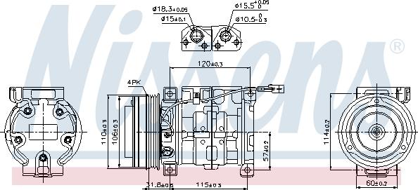 Nissens 89099 - Kompressori, ilmastointilaite inparts.fi