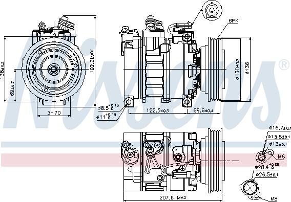 Nissens 89094 - Kompressori, ilmastointilaite inparts.fi