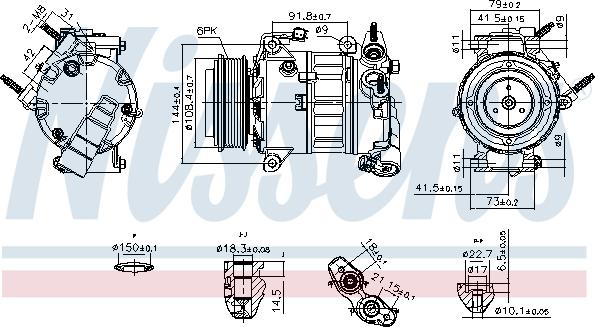 Nissens 890589 - Kompressori, ilmastointilaite inparts.fi