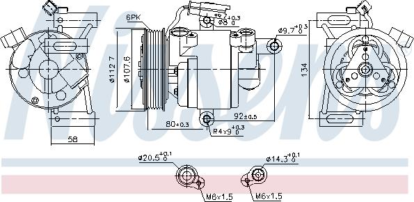 Nissens 890649 - Kompressori, ilmastointilaite inparts.fi