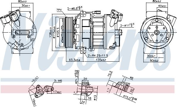 Nissens 890656 - Kompressori, ilmastointilaite inparts.fi