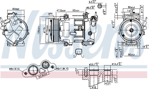 Nissens 890606 - Kompressori, ilmastointilaite inparts.fi