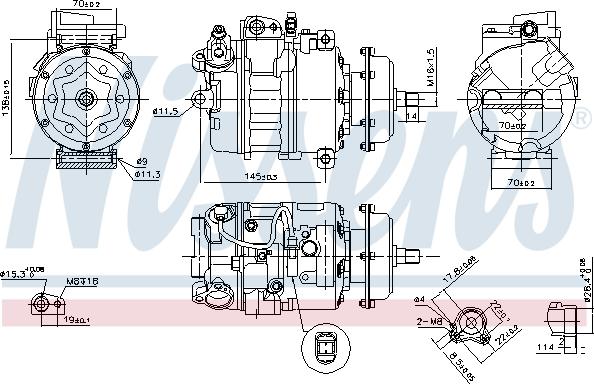 Nissens 890635 - Kompressori, ilmastointilaite inparts.fi