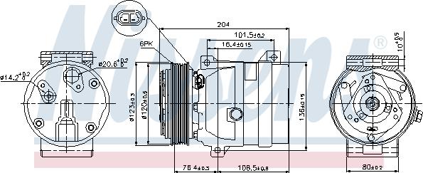 Nissens 89063 - Kompressori, ilmastointilaite inparts.fi