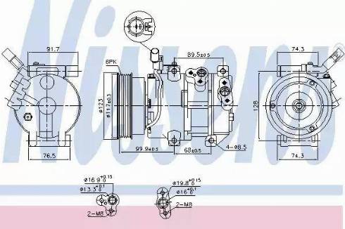 Nissens 890054 - Kompressori, ilmastointilaite inparts.fi