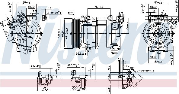 Nissens 890051 - Kompressori, ilmastointilaite inparts.fi