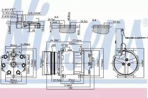 Nissens 890016 - Kompressori, ilmastointilaite inparts.fi