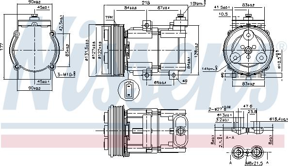 Nissens 890081 - Kompressori, ilmastointilaite inparts.fi