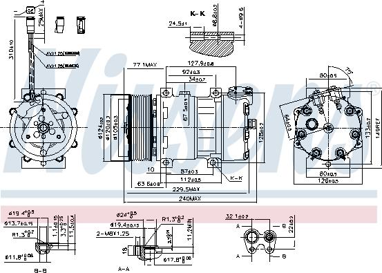 Nissens 890022 - Kompressori, ilmastointilaite inparts.fi