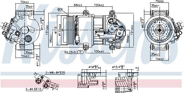 Nissens 890078 - Kompressori, ilmastointilaite inparts.fi