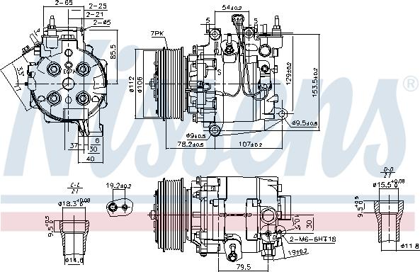 Nissens 890167 - Kompressori, ilmastointilaite inparts.fi