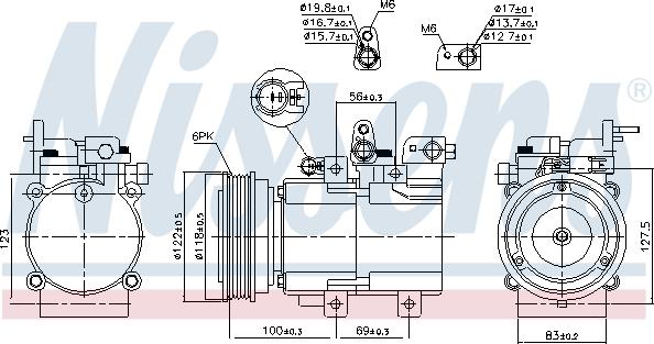 Nissens 890130 - Kompressori, ilmastointilaite inparts.fi