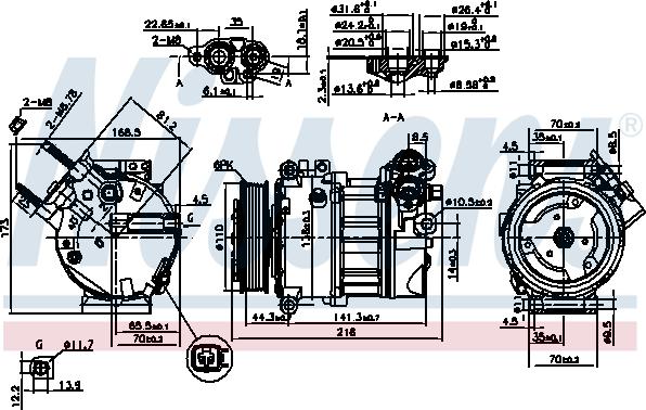 Nissens 890123 - Kompressori, ilmastointilaite inparts.fi