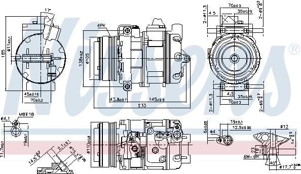 Nissens 890292 - Kompressori, ilmastointilaite inparts.fi