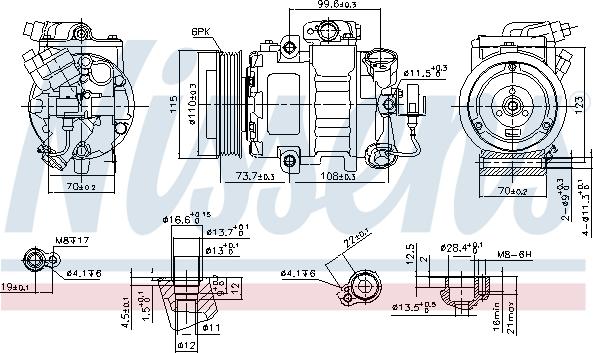 Nissens 89026 - Kompressori, ilmastointilaite inparts.fi